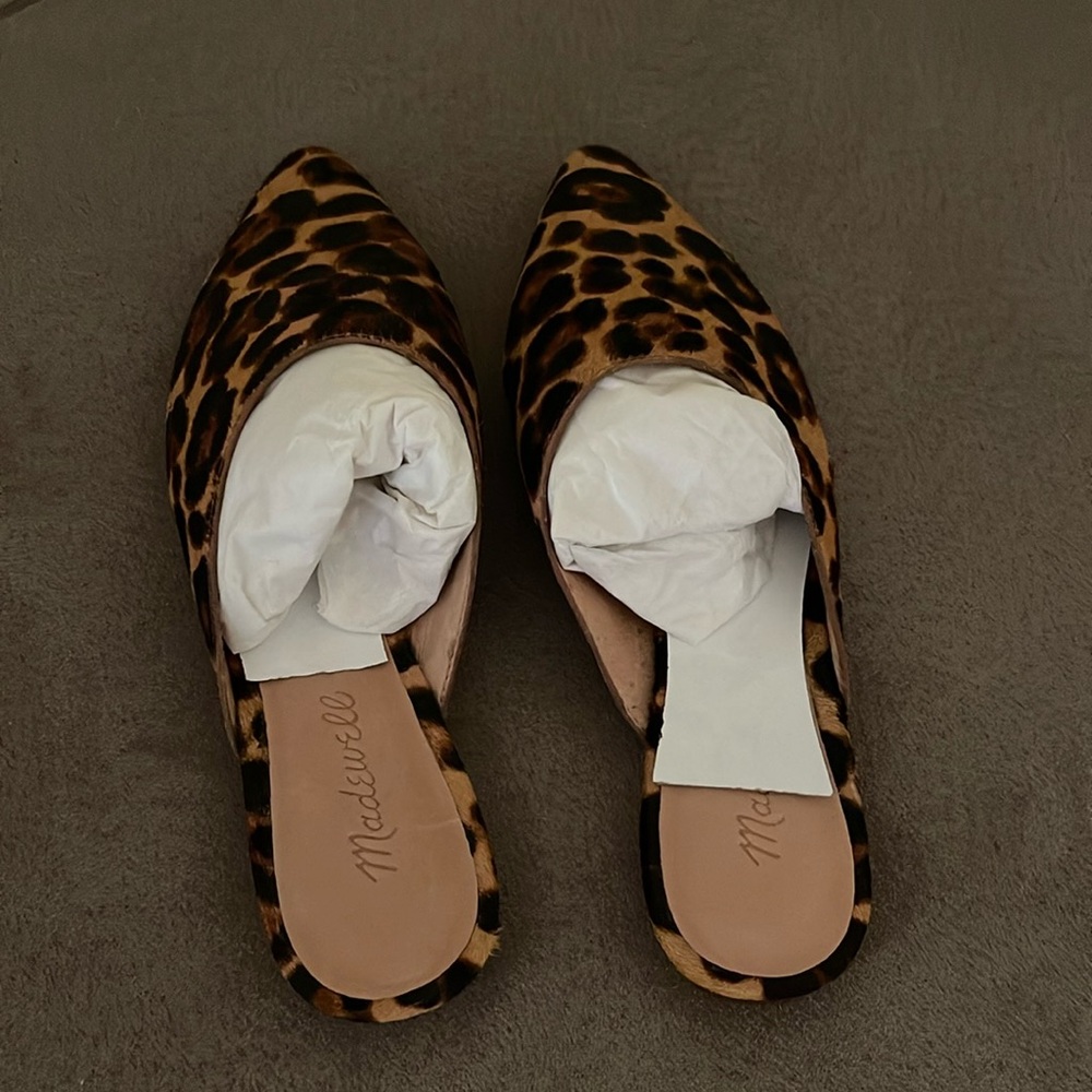 Madewell Remi mule. Truffle multi calf hair. Size 7.5. New without box.